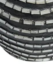 Wazon dekoracyjny KUALU 35 cm Ceramika Czarny_849675