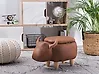 Storage Animal Stool COW Cow Faux Leather Light Brown