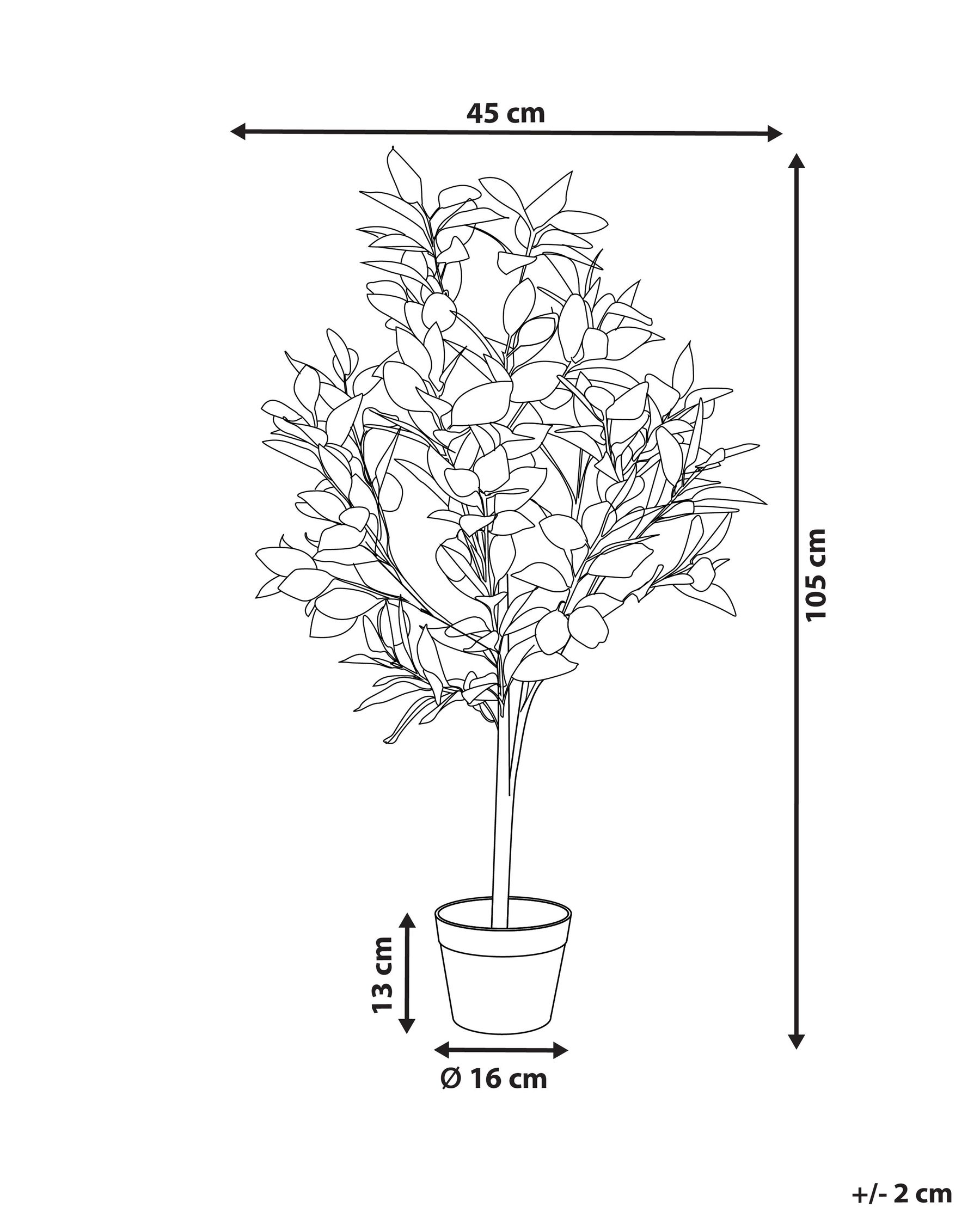 Um l Rostlina LEMON TREE 105 Cm Zelen Beliani cz um-l-rostlina-lemon-tree-105-cm-zelen-beliani-cz