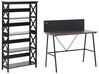 Home Office Set Dark Wood and Black FOSTER/HASTINGS_843000