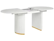Stół do jadalni rozkładany DULVERTON Biały 160/200 cm 90 cm_1005685