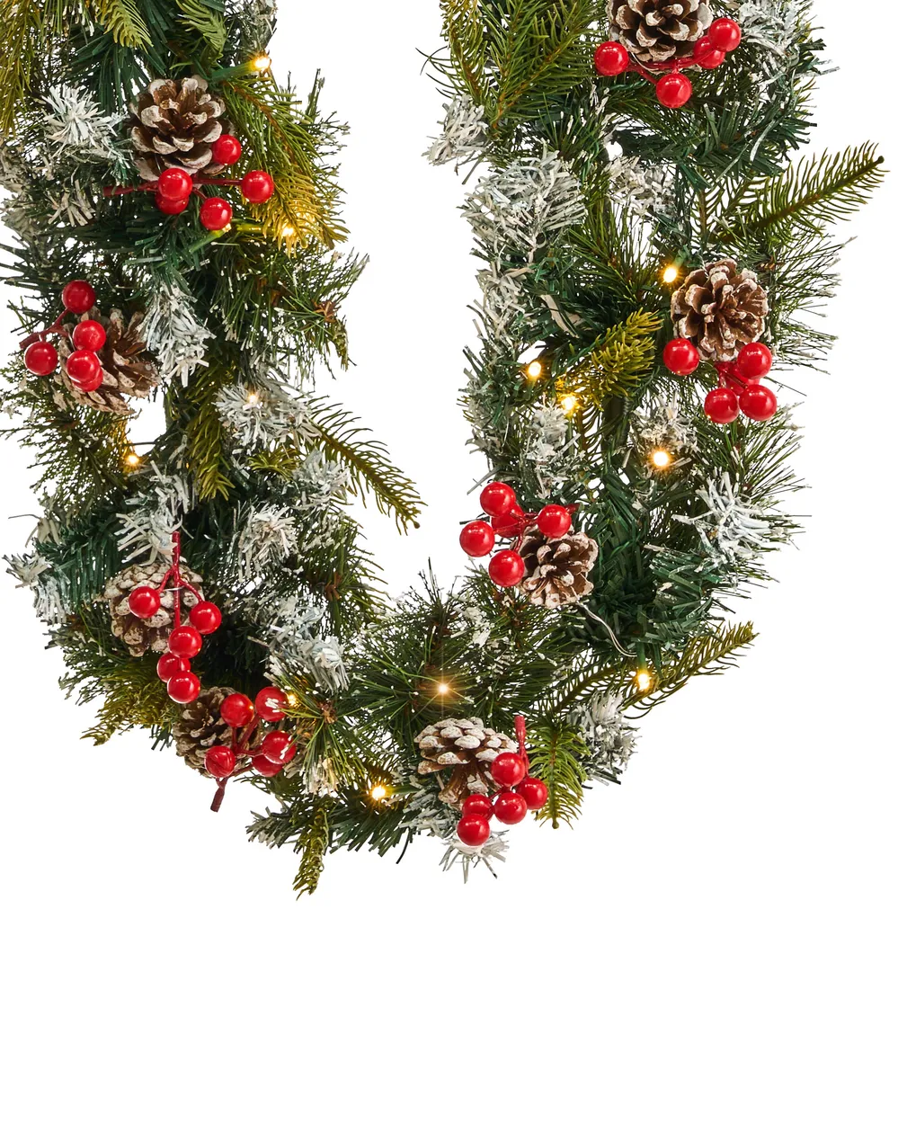 Świąteczna girlanda LED PAIMIO 180 cm Zielony_813294