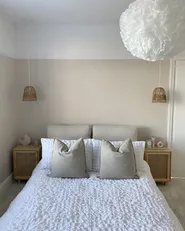 Bett mit Lattenrost Chenillegewebe MELLE 140 x 200 cm Hellbeige_856796