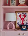 Ceramic Table Lamp Pink ABBIE_933326