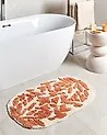 Bath Mat DERIK Orange 60 x 90 cm Cotton