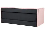 Daybed Fabric JACOU 90 x 200 cm (EU Single) with Storage Left Hand Pink_1091082