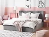 Cama con almacenaje VION Terciopelo Gris 180 x 200 cm