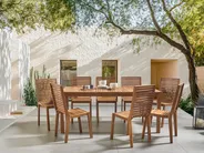 Set da pranzo da giardino 8 posti OMBRIANO Legno di acacia certificato Marrone chiaro_958941