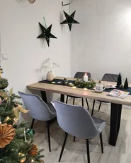 Set di 2 sedie da pranzo MARIBEL Pelle sintetica Grigio chiaro_952531