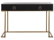 Konsola WESTPORT 115 cm 50 cm z szufladami Czarny/ złoty_809737