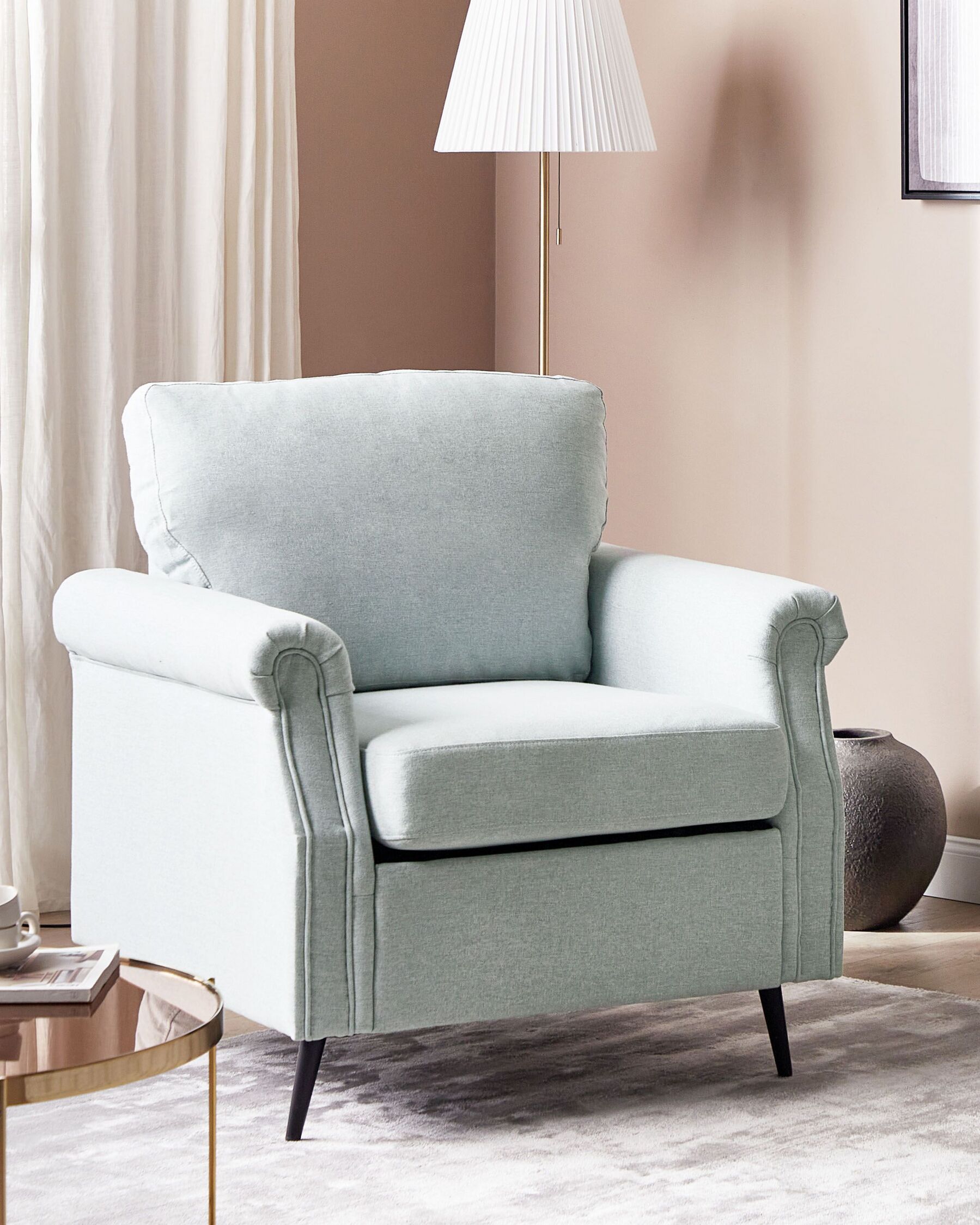 Fabric Armchair Light Grey VIETAS_870623