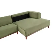 Corner Sofa 4 Seater VENG Corduroy Green Left Hand_994980