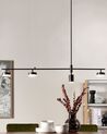 4 Light Metal LED Pendant Lamp Black FOYLE _847377