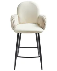 Set di 2 sedie alte AMITY Tessuto Beige chiaro_963659
