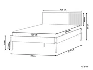 Bett mit Lattenrost Kiefernholz FLAVIGNAC 120 x 200 cm Hellbraun_1099128