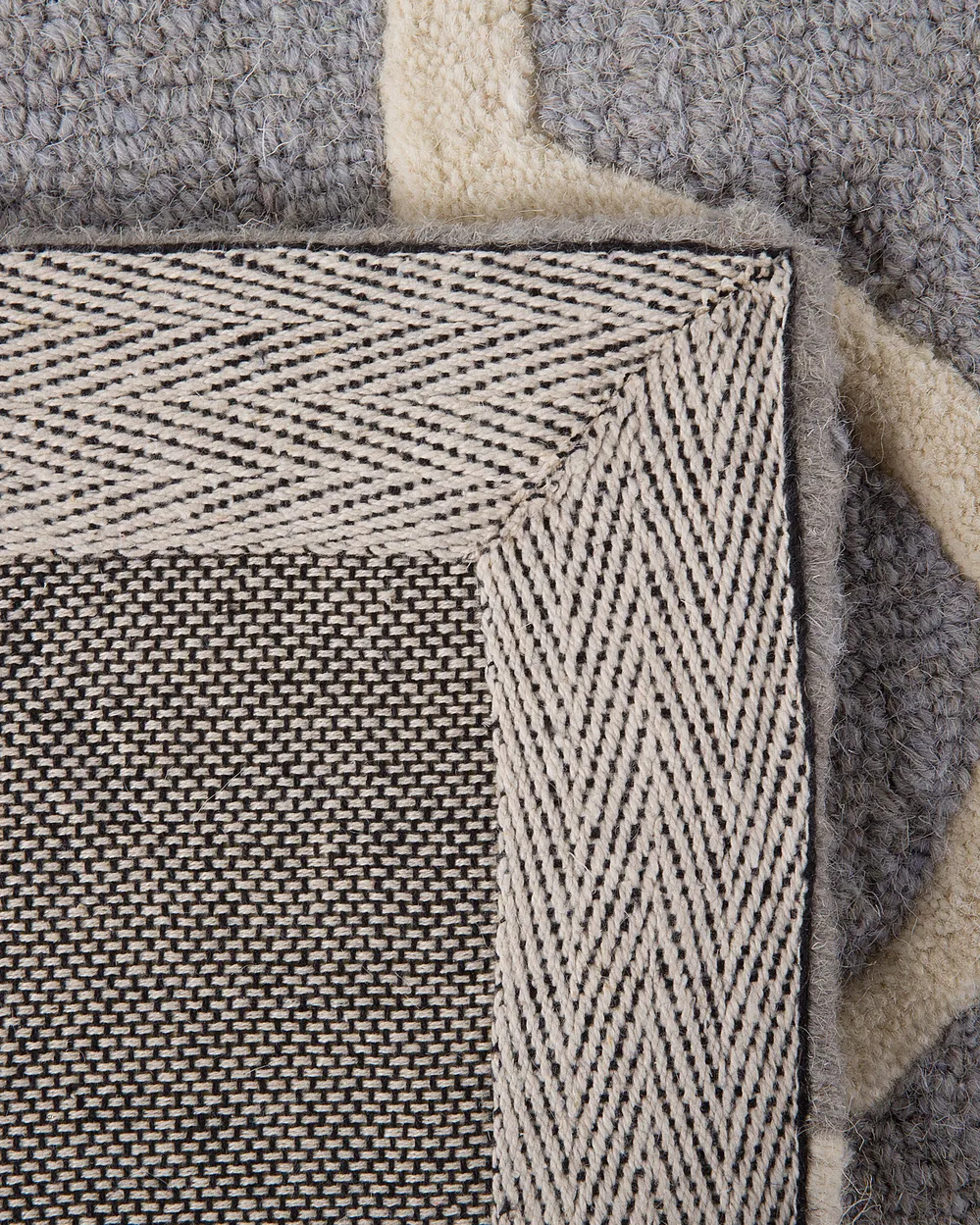 Tappeto SILVAN Grigio chiaro 80 x 150 cm Lana_674698