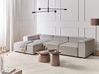 Modular Corner Sofa 4 Seater ARDAL Corduroy Taupe Right Hand