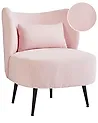 Armchair OTSBY Boucle Pastel Pink