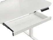 Biurko regulowane elektrycznie WILBANKS 120 cm 60 cm Z portem USB Biały_1031130