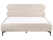 Bed Velvet LESSAY 180 x 200 cm (EU Super King) Light Beige_982209