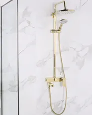 Mixer Shower Set with Rainshower GURARA Gold_797919