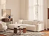 Sofá modular esquinero HEDE Bouclé Blanco Derecha