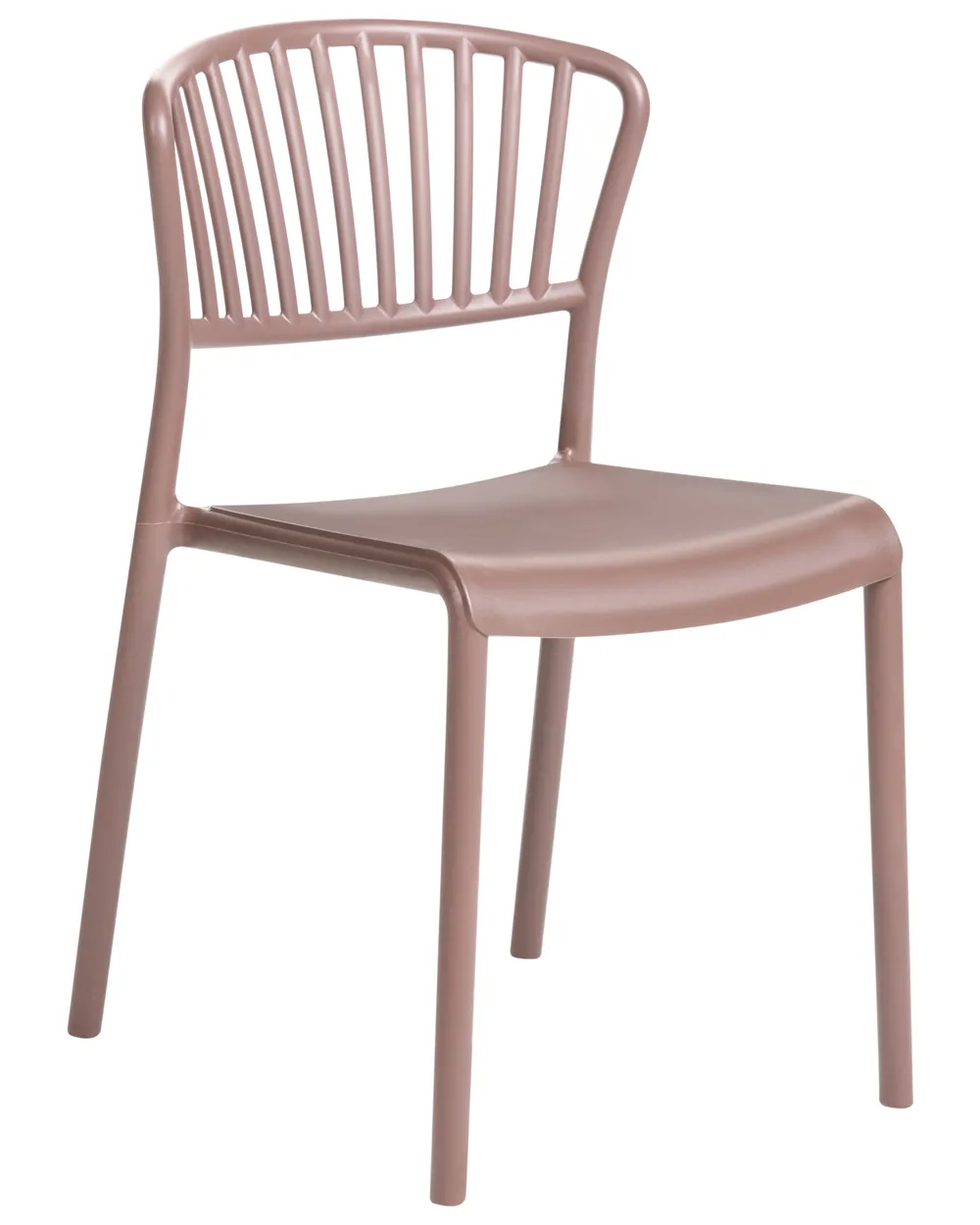 Set of 4 Garden Chairs GELA Brown_1029150