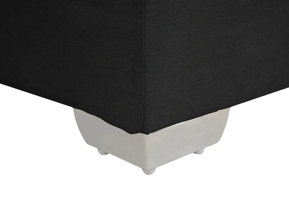 Divan Bed Fabric ADMIRAL 160 x 200 cm (EU King Size) Black_764263