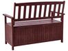 Acacia Wood Garden Bench with Storage 120 cm Mahogany Brown SOVANA_883989