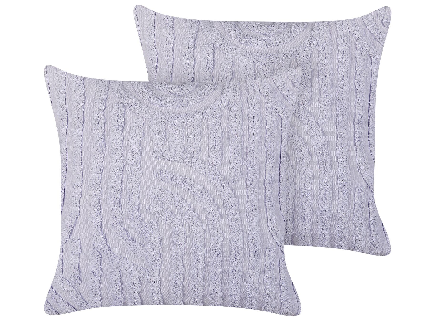 Lot de 2 coussins en coton violet pastel 45 x 45 cm TELLIMA_887036