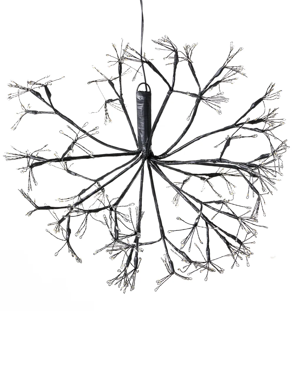 Zestaw 2 dekoracji wiszących LED RACKSTA 30/25 cm Jemioła Czarny_1020938