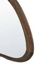 LED Bathroom Mirror MANCEY 93 cm 60 cm Dark Brown_1090929