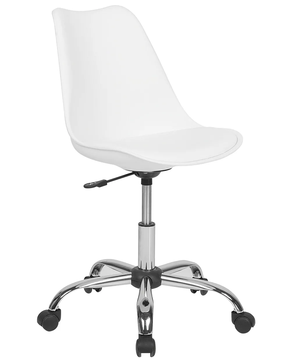 Desk Chair DAKOTA Faux Leather White - Main Image