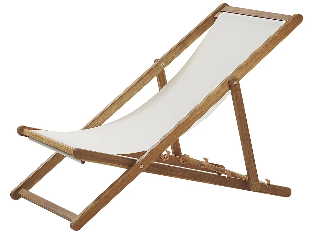 Folding Deck Chair ANZIO Acacia Wood Light Brown_779346