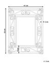 Rattan Wall Mirror 41 x 52 cm Light AMANU_894183