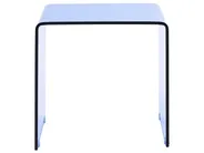 Set di 2 tavolini KENDALL Vetro temperato Blu_1017386