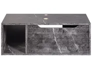 Szafka łazienkowa wisząca pod umywalkę CASCAVEL 80 cm Czarny marmur_984069