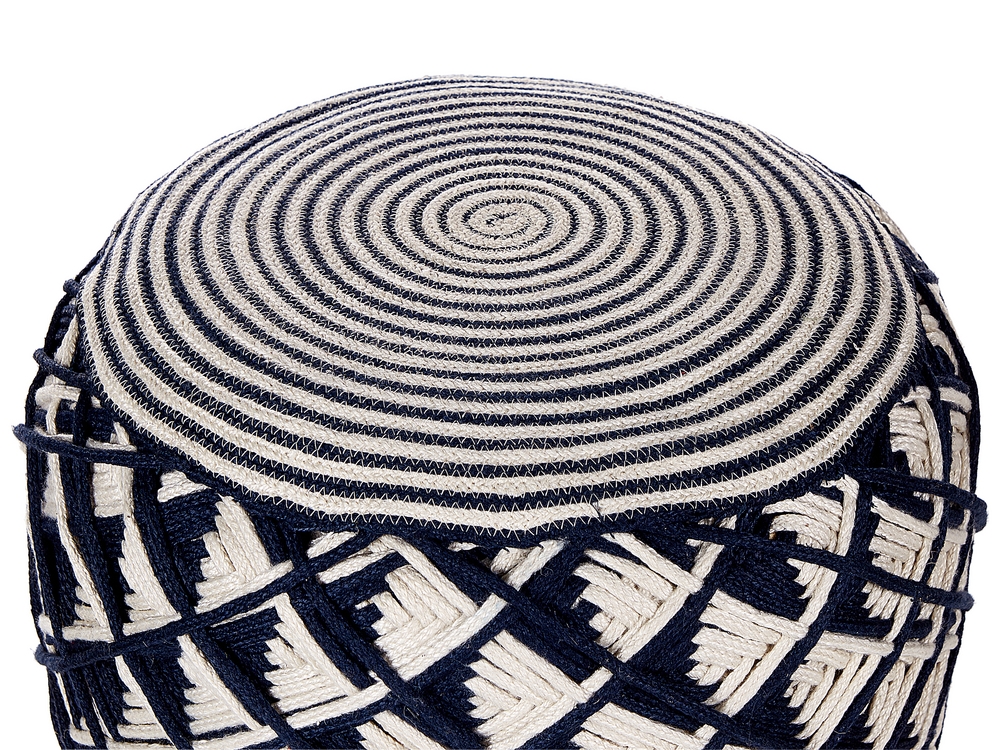 Navy outdoor pouf discount
