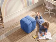Pouffe TURLEY Velvet Blue_1081791