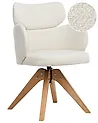 Dining Chair Swivel MARCY Boucle Light Beige