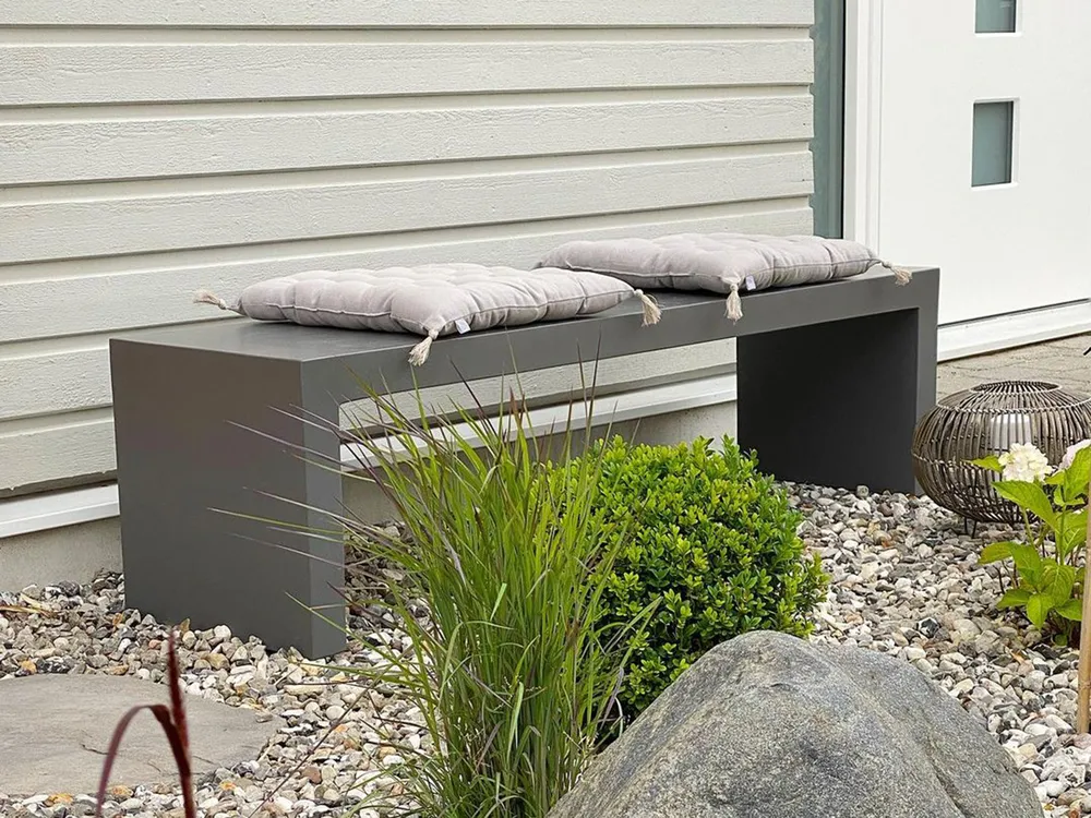 Garden Bench TARANTO 150 cm Concrete Grey_811770