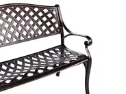 Garden Bench STAGGIA 104 cm Metal Brown_931806