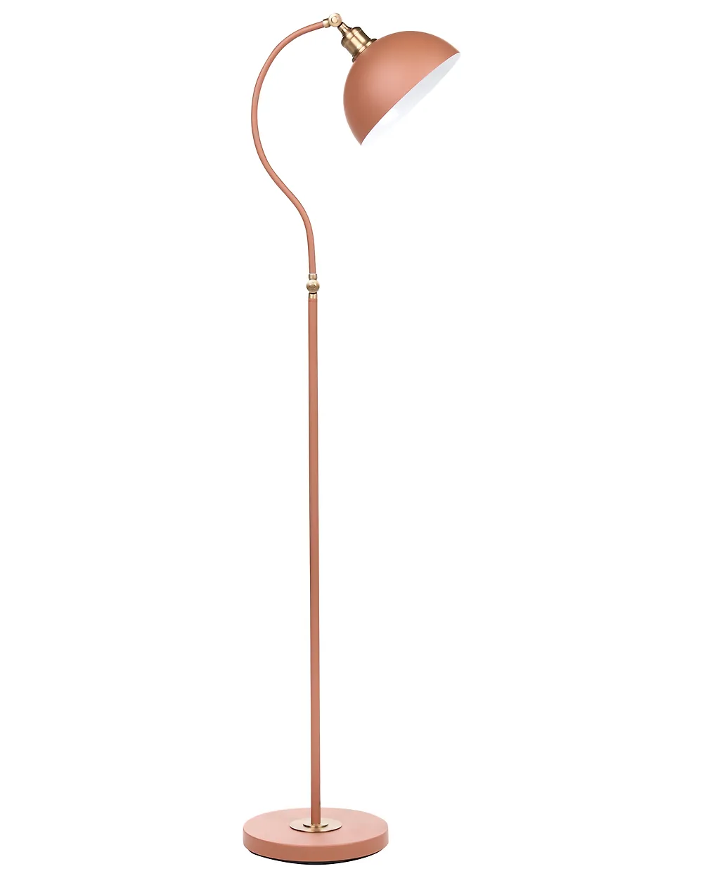Floor Lamp LENNON Adjustable Metal Orange