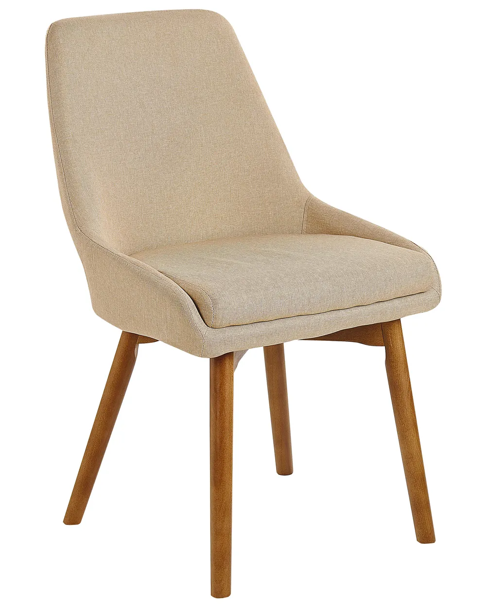 Set of 2 Dining Chairs MELFORT Fabric Sand Beige_800012