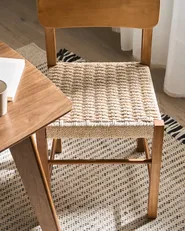 Set of 2 Dining Chairs ALLOS Wood Brown_1049039