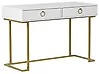 Konsola WESTPORT 115 cm x 50 cm z szufladami Biały/ złoty