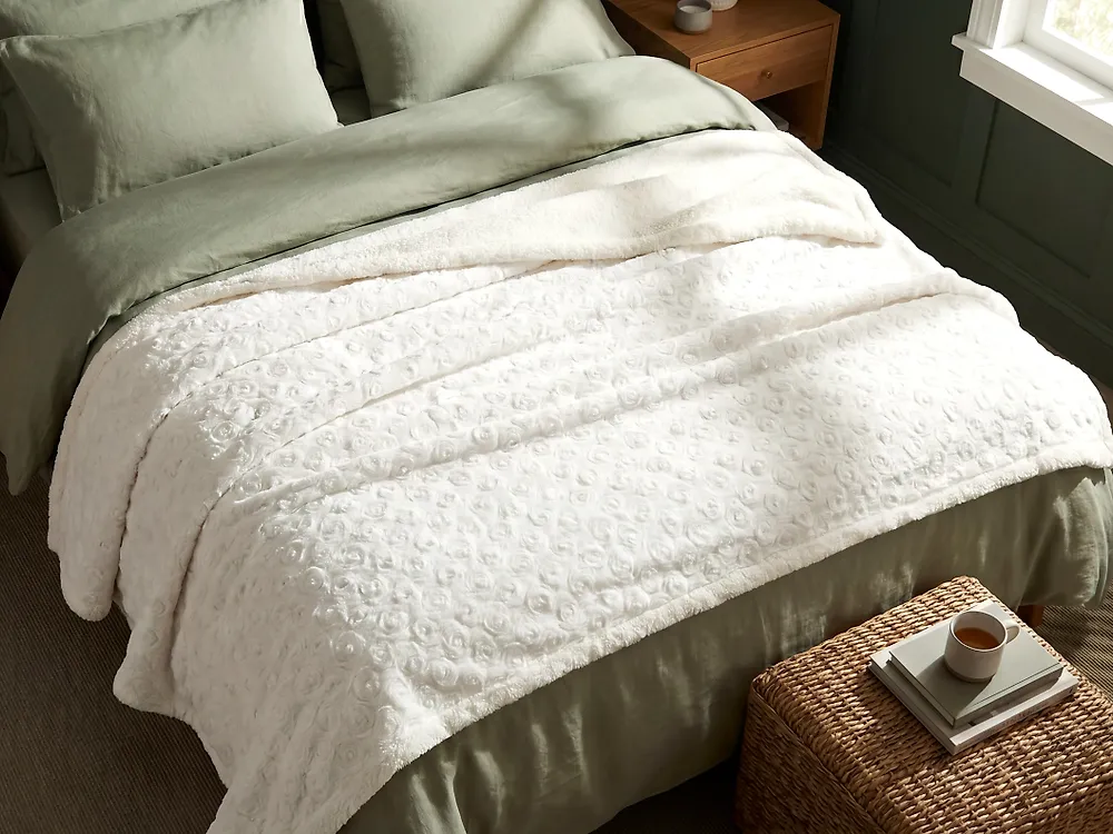 Bedspread KANDILLI 200 x 220 cm Off-White_1176464