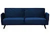 Sofa Bed 3 Seater SENJA Velvet Navy Blue