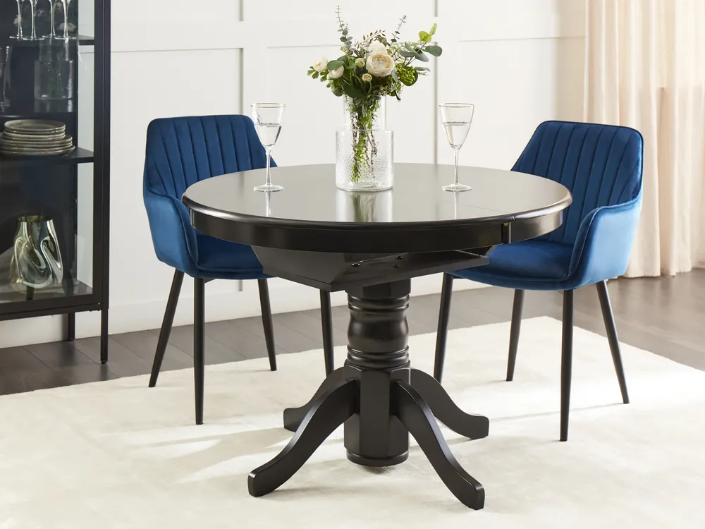 Extending Dining Table AKRON Black 106/150 cm 106 cm_927569