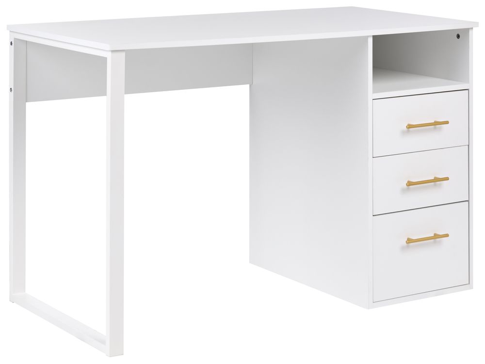 Biurko ZERLAY 120 cm 60 cm Biały
